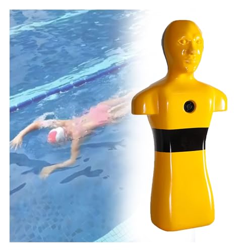 Muñeco salvavidas para entrenamiento acuático amarillo miniatura 1