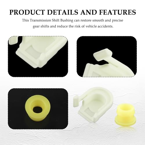Transmission Shift Cable Bushing OEM# KV6Z-7K340-A,Stabilizing Shift Linkage Repair Kit with Shifter Bushing,Securely Shift Linkage Bushing&Cap Car Accessories Compatible with Ford