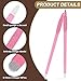 10PCS Disposable Microblading Eyebrow Pen – Nano Blade Tattoo Hand Tool with Pigment Sponge for Precise Brow Shaping (10PCS Pink Pen 0.15 18U-Type A)