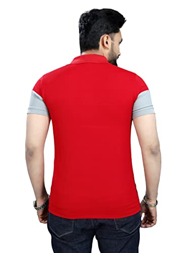 Image of Men's Regular Fit Striped Polo T-Shirts