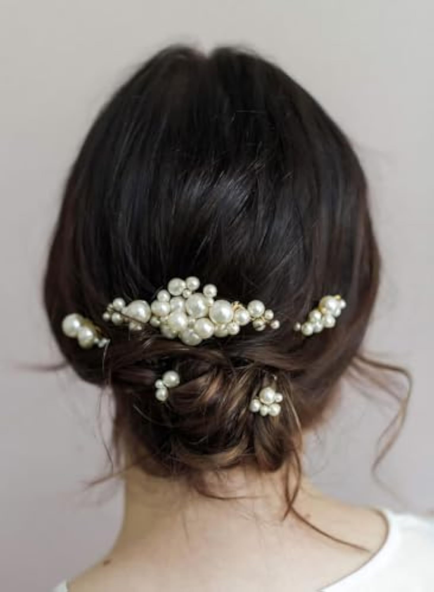 Bridal Pearl Hair Combs and Wedding Hairpins Set