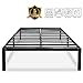HAAGEEP Black Queen Bed Frame Metal No Box Spring Needed 14 Inch Platform Heavy Duty Beds Frames with Storage, BQ