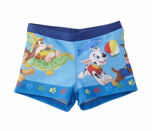 United Labels Paw Patrol Maillot de bain pour garçon, bleu, short de bain pour enfant, multicolore, 110-116
