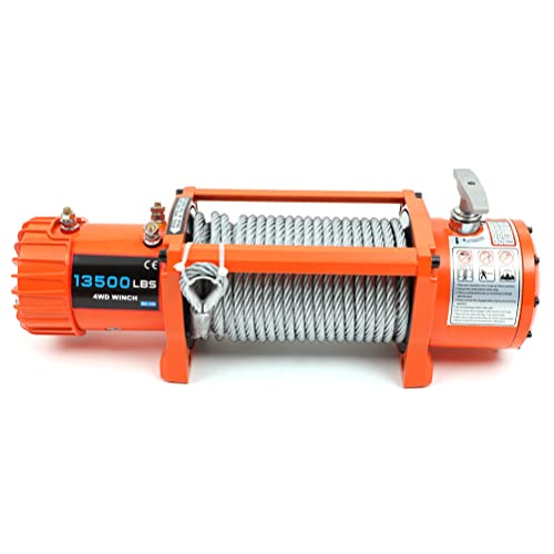 Winche eléctrico durable 13500Ibs 12V cable acero miniatura 7