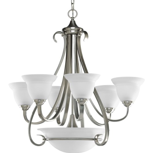 Promo 40% OFF Progress Lighting P4417-09 Torino Chandeliers, 28-5/8-Inch Diameter x 29-7/8-Inch Height, Nickel Promo 40% OFF Progress Lighting P4417-09 Torino Chandeliers, 28-5/8-Inch Diameter x 29-7/8-Inch Height, Nickel