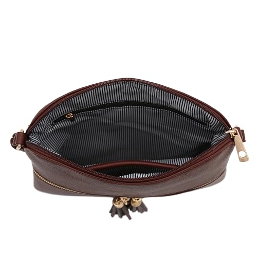 Image of Lightweight Medium Crossbody Bag with Tassel