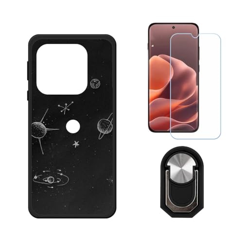 BMPNLSZ �K�p Motorola Edge 70 Pro�p+HD�����K���X�ɓK�����ėpTPU�P�[�X�A�V���J�Q���P�[�X�o���p�[�ی�o�b�N�P�[�X-�ɓK����9�d�x�X�N���C�u�h�~�X�N���[���v���e�N�^(6,78") + ���O���\�Ŕėp�I��360�x��]�\��