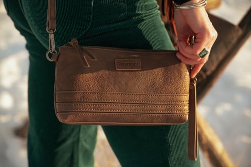 Wrangler Small Crossbody Purse for Women Lightweight Clutch Purse with Detachable Strap Casual Shoulder Bag for Everyday Use2