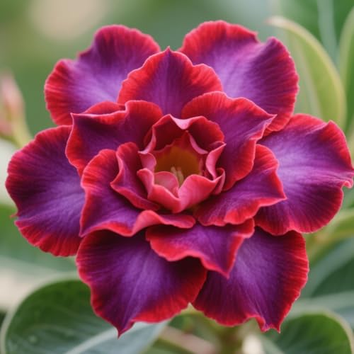 Vnuhgzs Rosa del Desierto RARA/Perenne/Rosa del Desierto Resistente/Apto para Mascotas/Tubérculo Resistente/Decoración de jardín-1 Rizoma-G