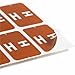 Smead AlphaZ ACCS Color-Coded Alphabetic Label H, Brown, 100 Labels per Pack (67178)