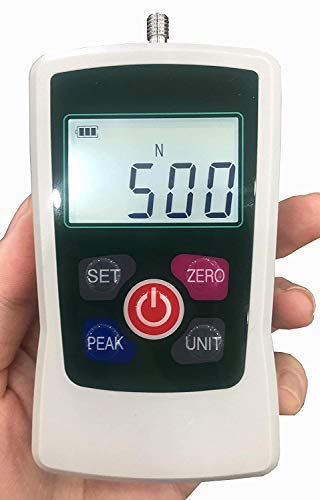 HFBTE Force Gauge Digital Force Gauge Meter Push Pull Gauge with Maximum Load Value 500N 50kg 110Lb 1800Oz