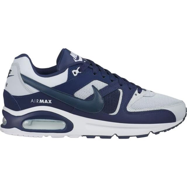 NIKE Chaussures de course Air Max Command pour garçon, Pure Platinum Armory Navy, 41 EU