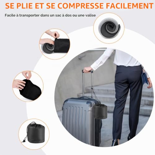 Coussin De Voyage Avion : Coussin de Voyage, Oreiller de Voyage en Mousse Mémoire Coussin Avion... – Image 7
