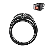 Candado para bicicletas con soporte, fácil de instalar y transportar. El material principal del candado para bicicletas ha sido mejorado para ser más duradero.