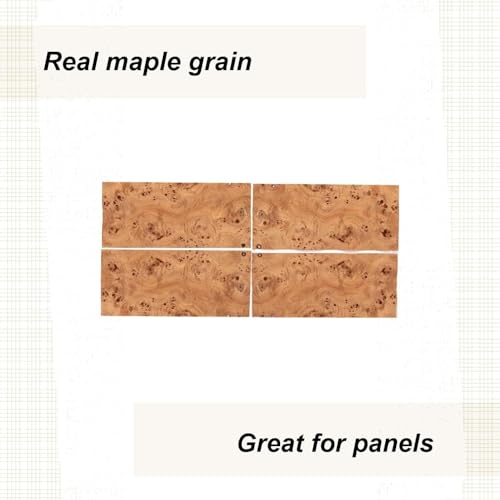 Sauers Mappa Burl Veneer 8" X 18" Sequence Matched 4-Piece