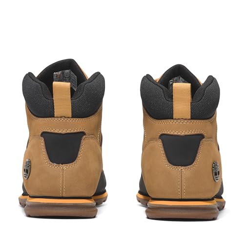 Timberland Timberland Men's Euro Rock Mid Lace Up Boot, Wheat Nubuck, 7.5 Medium