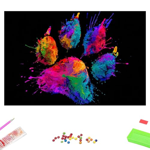 Kit Broderie Diamant 5D Animal Coloré 80x120cm | Peinture Diamant Full Drill DIY