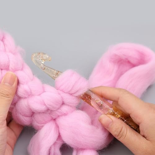 Crochets ergonomiques haut de gamme pour débutants : lot de 100 avec grand chas