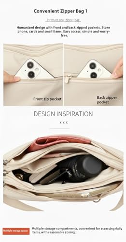 Image of WildHorn Women's Crossbody Sling Bag For Everyday Use, Nylon Shoulder Bag with Zipper Pockets, Adjustable Strap, Water Resistant Handbag for Travel, Shopping