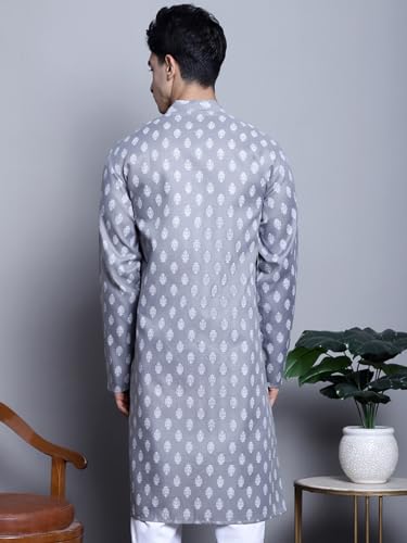 Image of Jompers Men's Cotton Regular Fit Casual Kurta