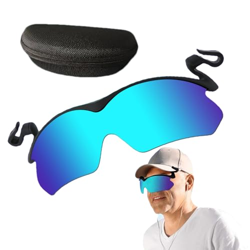Gafas polarizadas con bloqueo UV y clip de precision para sombrero diseno elegante sin montura