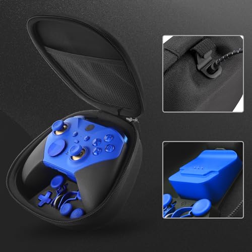 Image of VANPARK VANPARKpct Complete Component Pack for Xbox Elite Series 2 Core Controller Accessories Includes: 1 Carrying Case, 1 Charging Dock with Cable, 6 Metal Joysticks, 4
