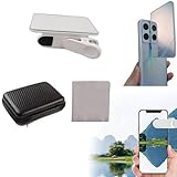 Spiegelreflexion für Handykamera | Smartphone Kamera Spiegel Reflexion Clip Kit | Handy Shoóting Reflexion Clip | Verstellbarer Telefon Kamera Spiegel Selfie Reflektor | Telefon Foto Zubehör