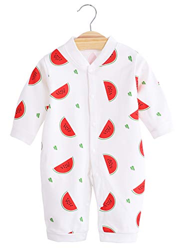 Newborn Infant Baby Boys Girls Bodysuit Jumpsuits with Button Long Sleeve Cotton Rompers Overall2