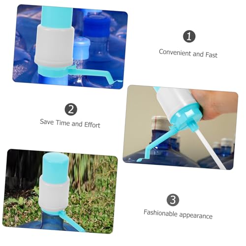 Distributeur eau bouteille pour camping et bureau pompe manuelle portable lot de 5 - 7