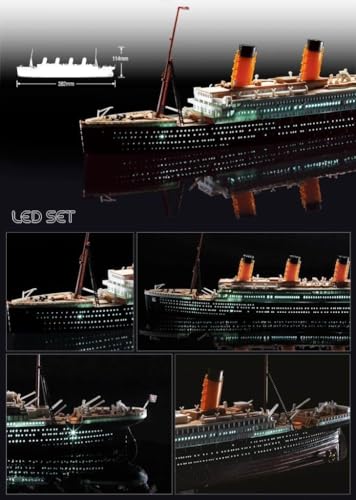 Image of Academy Models Plastics Plastic Aca14220 1:700 Academy Rms Titanic With Led Lighting Set [Model Building Kit]