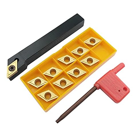 1pcs SDJCR1212H11 CNC Lathe Bar Turning Tool Holder 1pcs T15 Wrench 10pcs DCMT32.51 / DCMT11T304 Carbide Inserts…… Cover