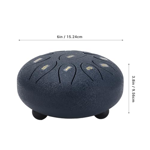 Batería de lengua de acero carbono 6 pulgadas 11 tonos azul miniatura 6