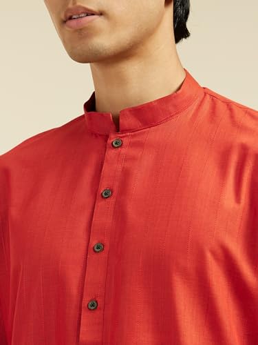 Image of DIWAS BY MANYAVAR Men's Cotton Blend Self Design Kurta Set (2pcs)