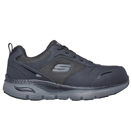 Skechers Arch Fit SR Comp Toe Black/Charcoal 8- Wide