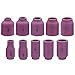 Zinger 53pcs TIG Welding Torch Stubby Gas Lens #10 Glass Cup Kit Accessories for WP-17/18/26 TIG Welding Torch