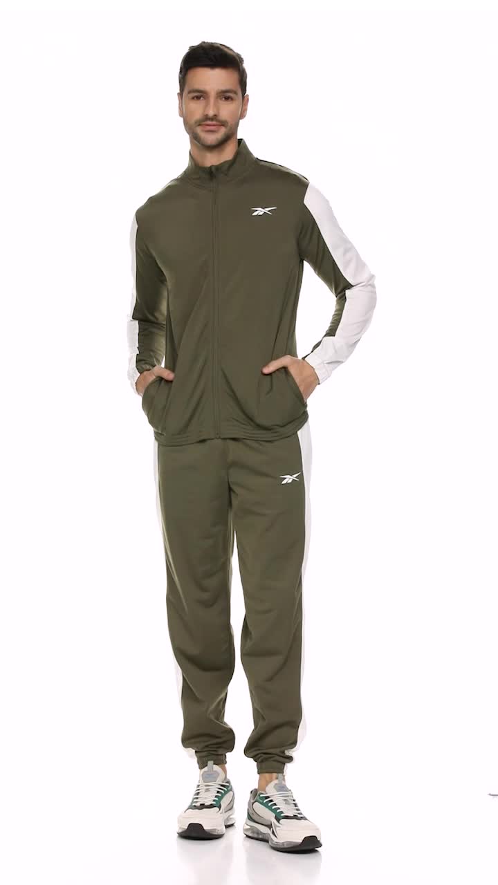 Buy Reebok Men's Wor Tricot Tracksuit (Hn9515-M, Army Green, M) at