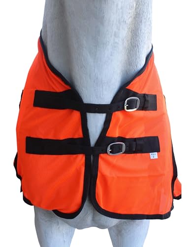 Image of 60 inch Horse Sheet Summer Spring Airflow Mesh Orange 73411