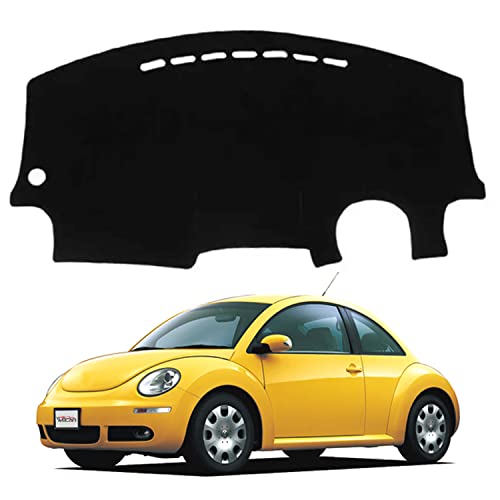 WeCar ダッシュボードマット フォルクスワーゲン ニュービートル 1998-2010 ダッシュマット ダッシュボードカバー 紫外線パッド ズレ防止 滑り止め付き 日焼け対策 車種専用設計 カー用品 簡単取付 ブラックda065