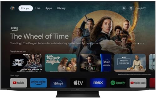 Sharp 75 inch AQUOS XLED 4K Mini LED Google TV