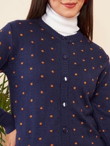 Image of Pivl Womens Winter Season Round Neck Full Sleeves Sweater /Cardigan