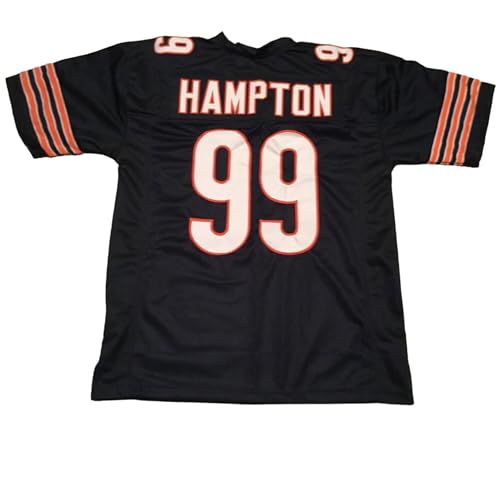 Generic Dan Hampton Custom Blue Jersey Stitched Football New No Brand/Logos (US, Alpha, XX-Large, Regular, Regular, Blue)