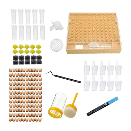 Complete Queen Rearing Kit - Queen Bee Breeding, Beginner-Friendly Bee Breeding Complete Kit, Sturdy Apiculture Equipment Tools 