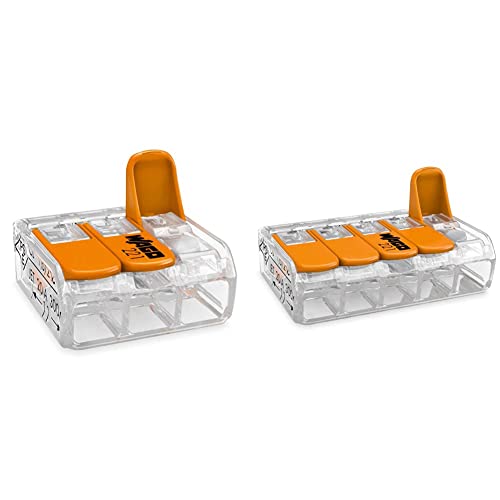 Wago 221 borne de connexion 3 fils 5 voies connecteur compact électricité