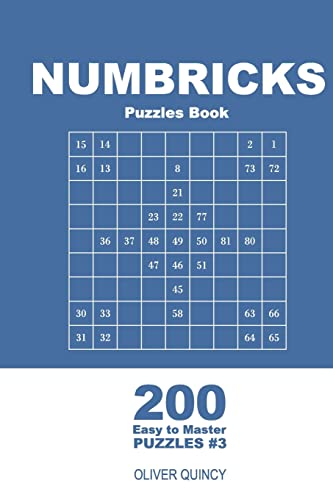 Numbricks Puzzles Book - 200 Easy to Master Puzzles 9x9 (Volume 3) (Numbricks - Easy to Master)