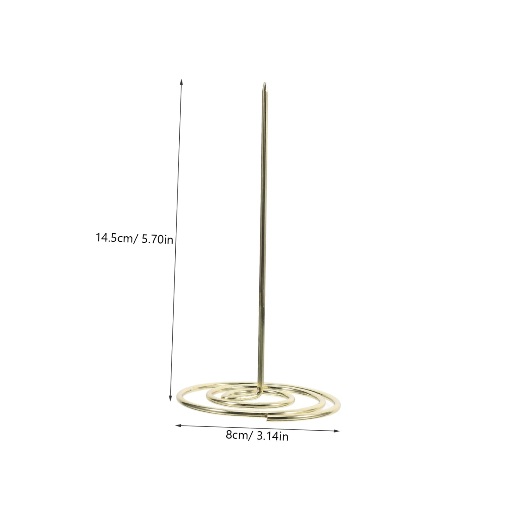 OFFSCH 2 Pack Metal Menu Holder Fork Invoice Spindle for Restaurant Office Kitchen