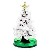 Unbekannt Büro Ablage Metall Kreativer großer bunter Weihnachtsbaum Kreatives Bewässerungspapier Kristall 1ml Dino Spiele (White, One Size)