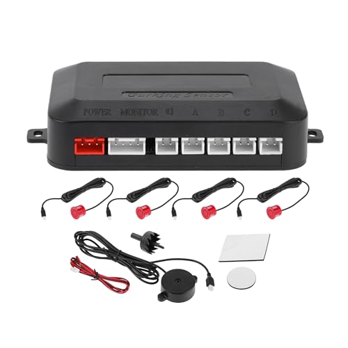 Motoforti Système Universel De Radar De Recul Pour Voiture Avec Capteurs De Stationnement De Recul, Alarme Sonore De Rappel De Distance De Détection 4...