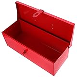 Fácil de transportar: nuestras cajas de herramientas de metal tienen un mango cómodo y un pestillo (estilo de bloqueo aleatorio) para un agarre más cómodo y un transporte más fácil. Mantiene tus herramientas y accesorios organizados y a salvo de daños, incluso cuando estás en movimiento.