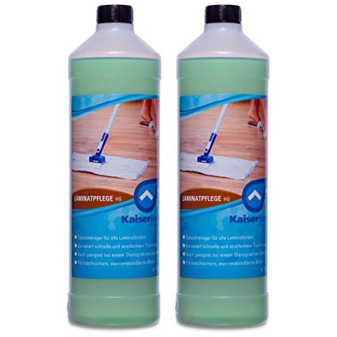 KaiserRein Laminat-Reiniger & Laminatpflege HG Bodenreiniger Konzentrat 2 x 1L als Unterhalts- Reiniger und Grund-Reiniger reinigt & pflegt den Boden Cover