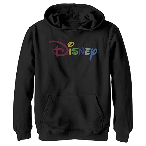 Sweat Disney enfant noir XL pullover à capuche youth logo imprimé multicolore